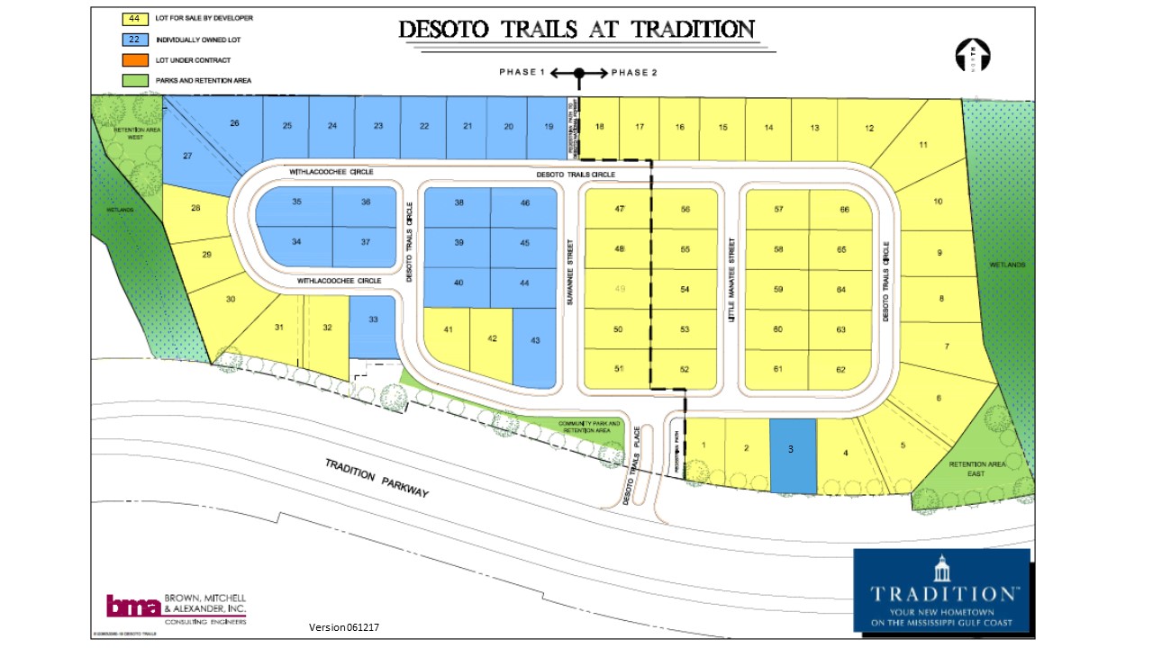 Desoto Trails at Tradition lots Tradition